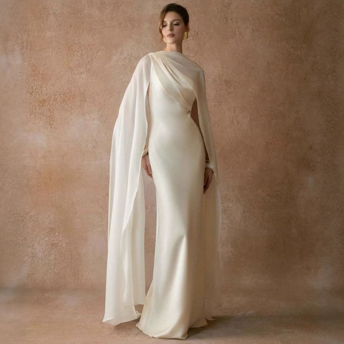 Muslim Evening Dress Elegant Off-Shoulder Summer Dress For Women Slim Fit With Ribbon Backless Design_ecoleips.com