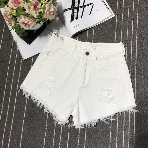 2025s Plus Size Denim Shorts For Women Summer 100kg Loose Slimming Wide Leg High Waist Fat Sister Ripped A-line Hot Pants_ecoleips.com