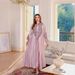 Verve New Muslim Embroidered Robe Clothing Abaya Light Evening Two-Piece Set Dress_ecoleips.com