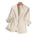 European American Cross-border Trade Thin Blazer For Women, High-end And Elegant Mid-sleeve Suit, In Stock_ecoleips.com