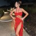 Women's Clothing Summer New Fashion Sexy Tube Top Slim Fit Pleated Slit Lace Up Suit_ecoleips.com