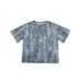Women's Casual Loose T-Shirt round Neck Short Sleeve Unique Leaf 3D Print Fashion Top European American Style_ecoleips.com