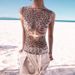 Women's Sleeveless round Neck T-Shirt European American Style Print Design Extra Long Spring Streetwear Sexy Top_ecoleips.com