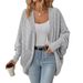 Aria Basics Aria Basics 2025 European And American Women's Fashion Foreign Trade Autumn/Winter New Knitted Cardigan Solid Color_ecoleips.com