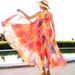 Sleevele Off-shoulder Chiffon Floral Print European And American Style Fresh For Women 2023 New Summer Halter Neck_ecoleips.com