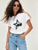 Women’s Printed Casual T-Shirt, Soft Short Sleeve Round Neck Tee For Spring Summer Comfort_ecoleips.com