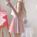 Aria Basics Sweet Pink Gauze Mini Dress Slimming Tummy Control Small Chest Conservative Girl One-Piece Swimsuit Summer Hot Spring_ecoleips.com