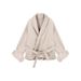 French-Inspired Belted Wool Coat With Faux Fur Cuffs – Elegant Trench Coat For Women (S-XXL, Grey/Beige)_ecoleips.com