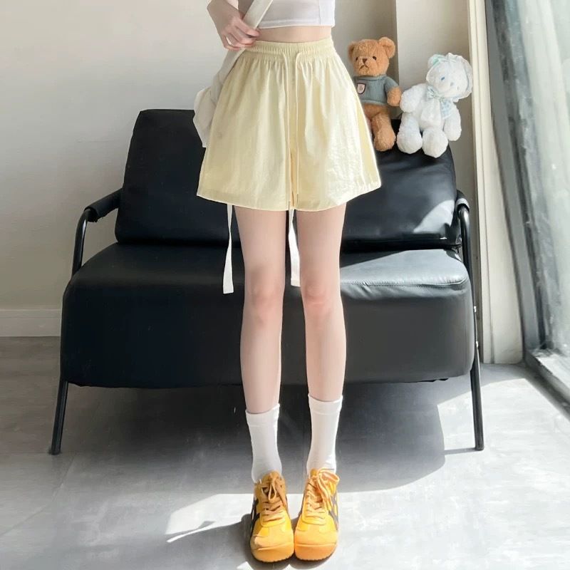 Poetry Rhythm Quick-Dry Wrinkle-Resistant Embroidered For Women High Waist Casual Sports Wide-Leg Versatile Fashion_ecoleips.com