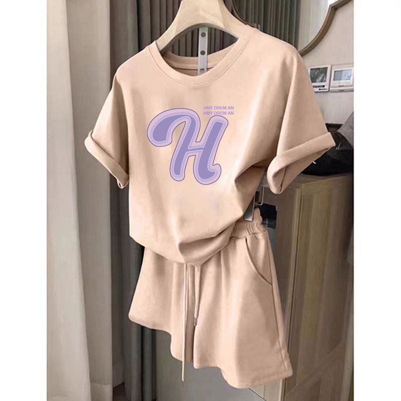Women’s Clothing Casual Sports Outerwear Suit For Women Summer New Style Student Loose Running Fashionable Short Sleeved Shorts Two Piece Suit_ecoleips.com