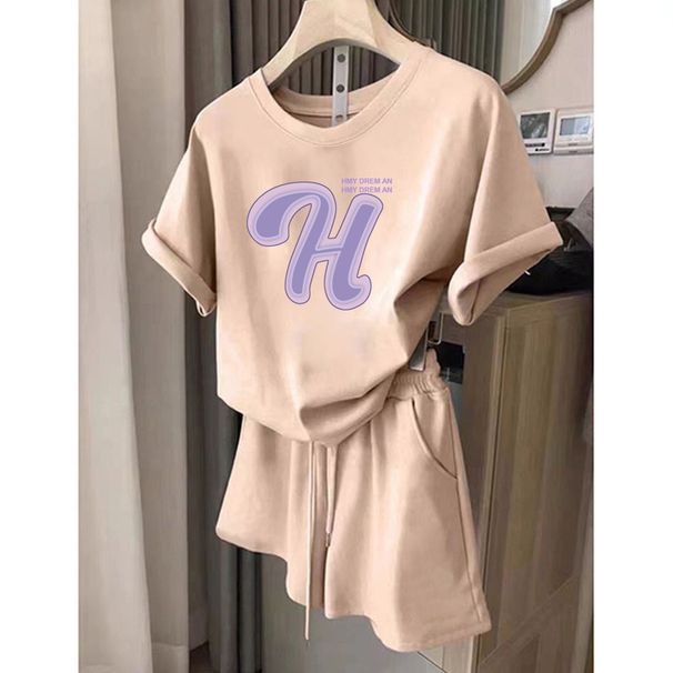 Women’s Clothing Casual Sports Outerwear Suit For Women Summer New Style Student Loose Running Fashionable Short Sleeved Shorts Two Piece Suit_ecoleips.com