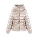 Women's Spring Hooded Windbreaker Jacket – Slim-Fit Short Coat With Light Insulation_ecoleips.com