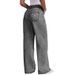 Women's Clothing Embroidered Jeans Sweet And Spicy Style High Waist Straight Pants Loose Trousers_ecoleips.com