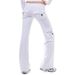 K Elastic Waist Button Pocket Yoga Pants For Comfortable And Lazy Style, Slimming Off_ecoleips.com