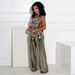 Women's Clothing Swing Neck Halter Neck Backless Wide Leg Jumpsuit Women_ecoleips.com