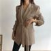 Women's Clothing Women's High-End Versatile Belted Casual Blazer Style Mid-Length Spring/Autumn Outerwear For Women_ecoleips.com