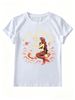 Vintage Skeleton Mermaid Be My Summer Love Graphic Women T-Shirt_ecoleips.com