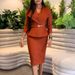 D542 Fashion Big Collar Waist OL Thongler Elegant Bunch Pencil Skirt Dress_ecoleips.com