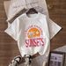 Women's Casual Short Sleeve T-Shirt With Print - Soft Breathable Fabric, Loose Fit Comfort Tee For Street Style & Daily Wear_ecoleips.com