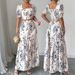 Women's Summer Skirt Set Square Neck Printed Export European American Short Sleeved Clothing_ecoleips.com