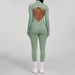 Women's Clothing One Piece Yoga Suit Sports Jumpsuit Long Sleeved Zipper Sexy Slim Backless Jumpsuit Yoga Pants_ecoleips.com