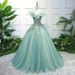 Women's Clothing Colorful Gauze Wedding Dress New Style Host Performance Student Vocal Solo Art Examination Dress Puffy Skirt Long Evening Dress_ecoleips.com