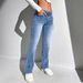 New Women's Slim Fit Jeans Elastic Waistband Hip Lifting Design Direct from Source Factory Cross Border_ecoleips.com