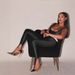 Glossy High-Waist Leggings With Silver Belt & Stirrup – Elegant & Sexy Slim Fit, Stretchy & Shiny For Women_ecoleips.com