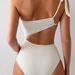 Women's Clothing Swimsuit Women's One Shoulder Lace Up High End Solid Color One Piece Swimsuit Hollow Hot Spring Swimsuit_ecoleips.com