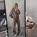 Distressed Zip-Up Hoodie & Relaxed Sweatpants Set (90s Grunge Revival, Oversized Unisex Silhouette, Acid-Washed Cotton Fleece, Streetwear Uniform)_ecoleips.com