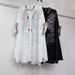 Summer New Women's Niche Design Rhinestone Long Shirt Loose Fit Plus Size Slimming Fashionable Top_ecoleips.com
