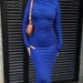 AC479 Women's Clothing 2024 Autumn New Fashion Solid Color Slim Fit Round Neck Long Sleeve Dress Wholesale_ecoleips.com
