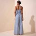 Elegant Strappy Backless Striped Jumpsuit For Women - Office & Casual Wear, Breathable & Comfortable, Plus Size Available_ecoleips.com