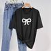 Women's Casual round Neck Short Sleeve T-Shirt Multi-Color Solid Loose Printed Top European American Style Fashionable Sports Wear_ecoleips.com