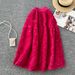 Elegant French Lace High-Waist Midi Skirt For Women - Floral Embroidery A-Line Skirt With Comfort Stretch, Chic Spring Outfit_ecoleips.com