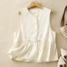 Women's Clothing new loose and slimming round neck ruffled niche design top_ecoleips.com
