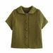 New Lapel Temperament Single-breasted Versatile Knitted Sweater Top_ecoleips.com