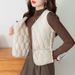 Aria Basics Fleece-lined Thickened Down Cotton Vest For Women, 2025 New Autumn And Winter Warm Vest, Close-fitting Inner Wear Or_ecoleips.com