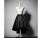 Women's Clothing Summer New Style Short Front And Long Back Irregular Satin Evening Dress Small Dress Party Dress Dress Puffy Skirt Female_ecoleips.com