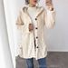 Women's Jacquard Fleece Hooded Cardigan – Winter Fashion Long Coat, Elegant & Warm Open Front Sweater (Navy/Red/Brown/Black/Dark Blue)_ecoleips.com