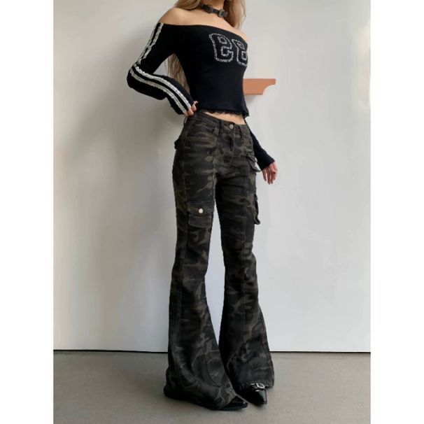 Women's Clothing Workwear Jeans Slimming And Hip Enhancing Flared Pants Slim Fitting And Drapey Floor Length Pants Casual And Versatile_ecoleips.com