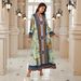 Fashion plus Size Printed Rhinestone Jalabiya Casual Ethnic Pullover Dress Women's Clothing Muslim Fashion_ecoleips.com