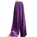 Purple Velvet Wide-leg Pants For Women, New Spring And Autumn High-waisted Versatile Slim-fit Casual Pants, Simple Long_ecoleips.com
