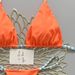 Solid Color Lace-Up Backless Bikini Sexy Two-Piece Swimsuit - Cross Border Europe & America Style for Vacation And Summer_ecoleips.com