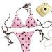 New Women's Lace-Up Two-Piece Swimsuit Style Sexy Bikini Hot Spring Beach Swimwear Popular Online_ecoleips.com