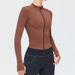 Women's Clothing Autumn And Winter Nude Yoga Clothes Long Sleeves Women Zipper Sports Slim Yoga Jacket Fitness Clothes Tops_ecoleips.com
