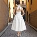 Women's Elegant V Neck Halter Jacquard Sleeveless Backless Belted Maxi Dress – Spring Summer Evening Gown_ecoleips.com