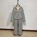 European American Cross-border Women's Fashion Half-zip Pullover Sweatshirt Pants Two-piece Set, Loose Casual Autumn And_ecoleips.com