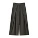 Women's Clothing Women's Stylish Pleated Trousers Style Homemade Fashionable Bottoms For Ladies For Formal & Casual For Women_ecoleips.com