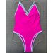 2026 New Sexy Splicing High Leg Cut Women Swimwear One Piece Swimsuit Female Monokini Padded Bather Bathing Suit Swim Suits_ecoleips.com
